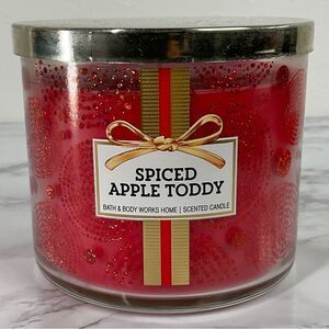 Bath and Body Works Spiced Apple Toddy 3 Wick Candle 14.5 oz New